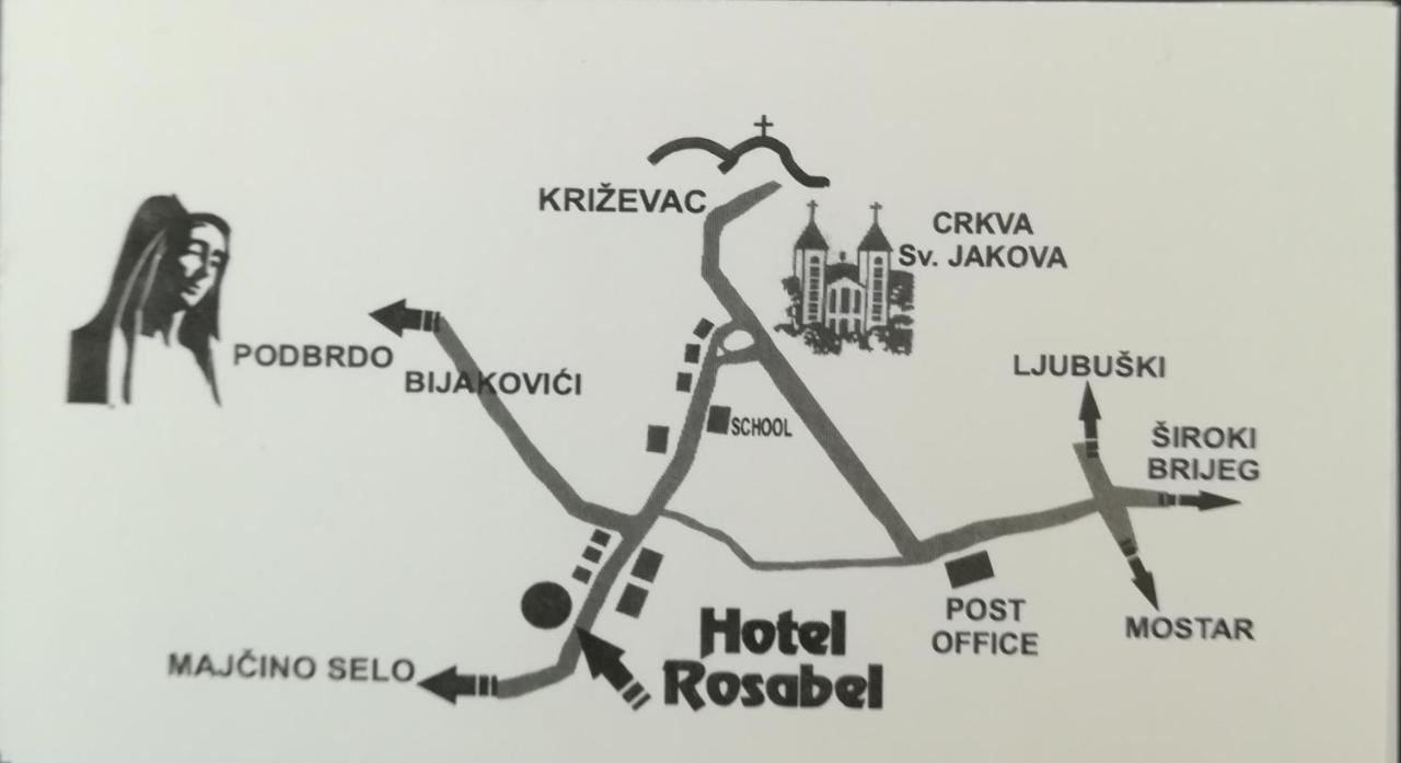 Hotel Rosabel Međugorje Exterior foto